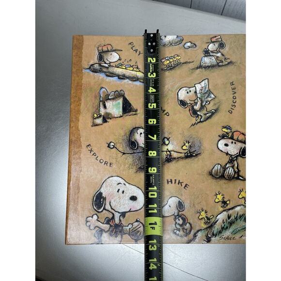Vintage Hallmark Peanuts Camping Snoopy Photo Album Binder W/ New 8 Photo Pages - Picture 7 of 8
